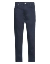 At.p.co At. P.co Man Pants Navy Size 38 Cotton, Elastane In Navy Blue