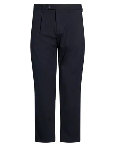 At.p.co At. P.co Man Pants Navy Size 28 Polyester, Viscose, Elastane In Blue