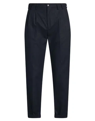 At.p.co At. P.co Man Pants Navy Size 28 Polyester, Viscose, Wool In Blue