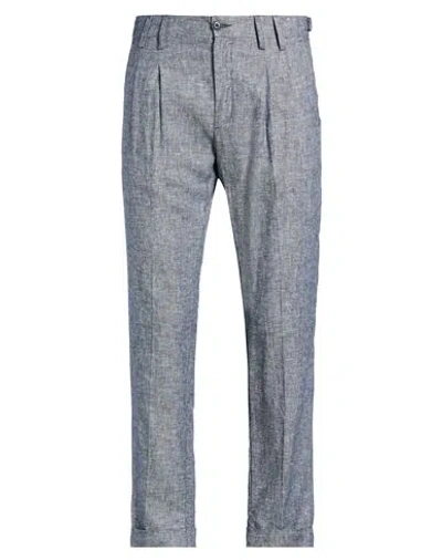 At.p.co At. P.co Man Pants Navy Size 34 Polyester, Cotton In Blue