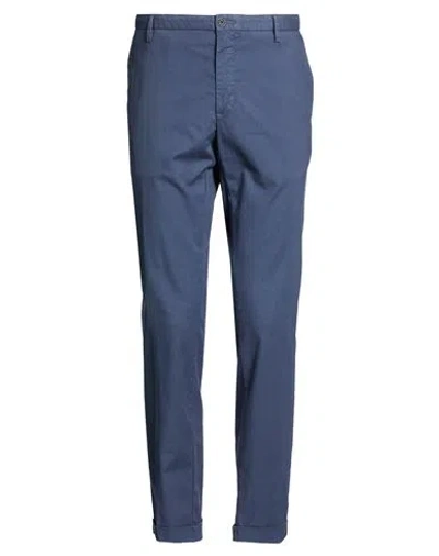 At.p.co At. P.co Man Pants Navy Size 36 Cotton, Elastane
