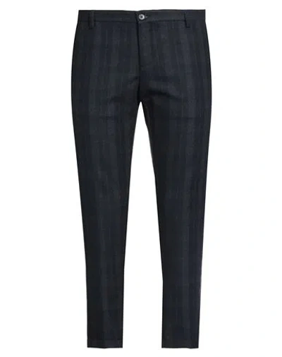 At.p.co At. P.co Man Pants Navy Size 42 Virgin Wool, Polyamide, Elastane In Navy Blue