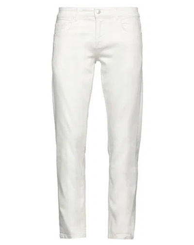 At.p.co At. P.co Man Pants White Size 31 Cotton, Elastane