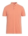 At.p.co At. P.co Man Polo Shirt Salmon Pink Size Xl Cotton In Pink