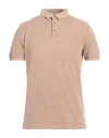 At.p.co At. P.co Man Polo Shirt Sand Size L Cotton In Beige