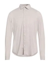 At.p.co At. P.co Man Shirt Beige Size 17 Polyester, Elastane In Beige