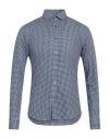 At.p.co At. P.co Man Shirt Blue Size 15 Cotton In Blue