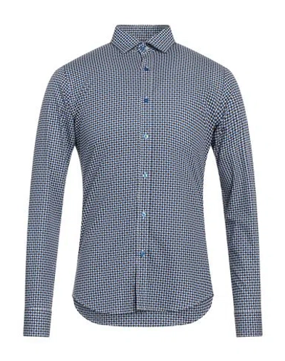 At.p.co At. P.co Man Shirt Blue Size 15 Cotton