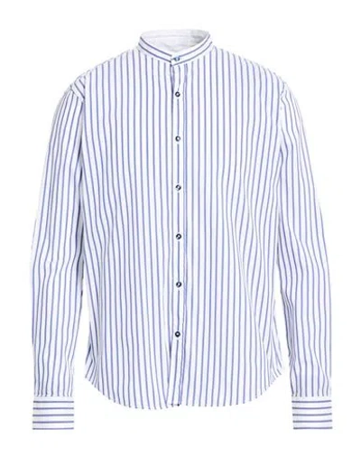 At.p.co At. P.co Man Shirt Blue Size 17 ½ Cotton In Pattern