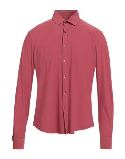 At.p.co At. P.co Man Shirt Brick Size 15 ½ Polyamide, Elastane