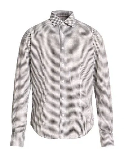 At.p.co At. P.co Man Shirt Brown Size 16 ½ Cotton In Gray