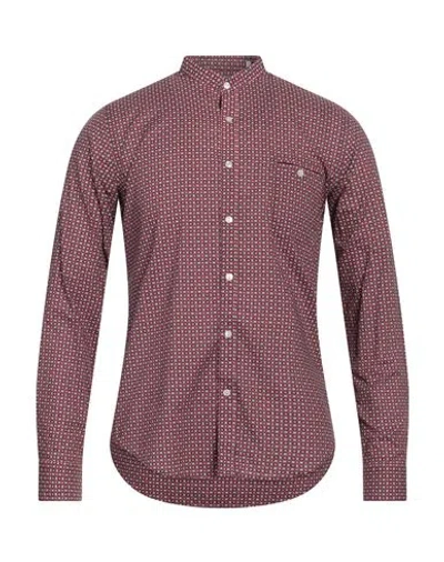 At.p.co At. P.co Man Shirt Burgundy Size 15 Cotton In Red