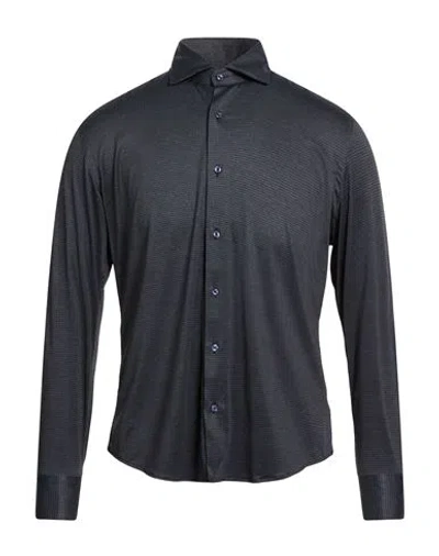 At.p.co At. P.co Man Shirt Charcoal Size 15 ¾ Polyester, Elastane In Multi