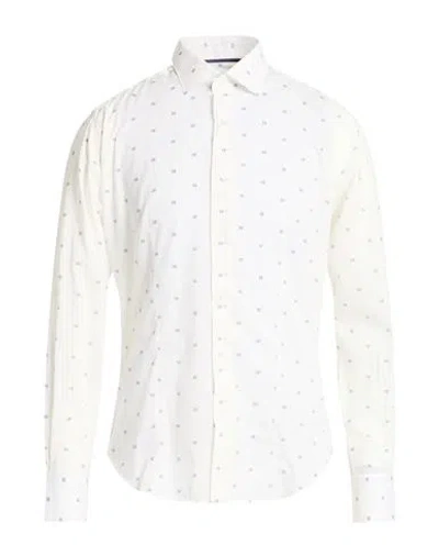 At.p.co At. P.co Man Shirt Cream Size 16 ½ Cotton In Neutral