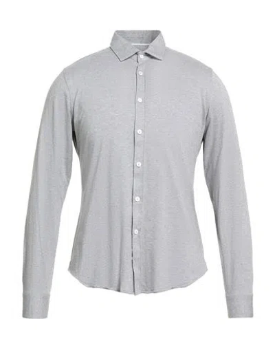At.p.co At. P.co Man Shirt Grey Size 15 ½ Cotton