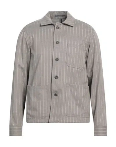 At.p.co At. P.co Man Shirt Grey Size 46 Polyester, Viscose, Elastane