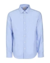 At.p.co At. P.co Man Shirt Light Blue Size 15 Cotton, Polyester In Blue