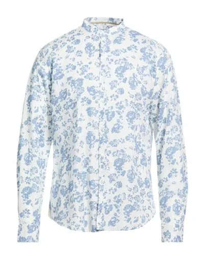 At.p.co At. P.co Man Shirt Light Blue Size 16 Linen