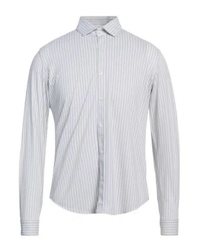 At.p.co At. P.co Man Shirt Light Grey Size 16 Polyester, Elastane