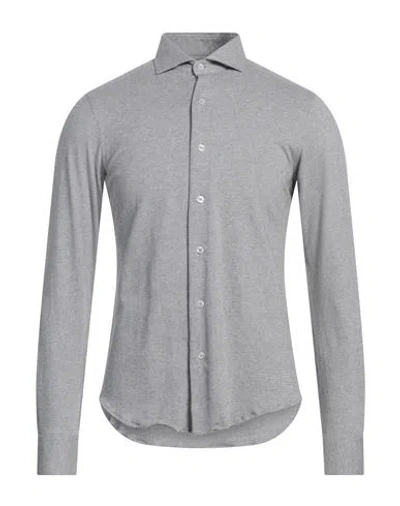 At.p.co At. P.co Man Shirt Light Grey Size 17 Cotton