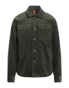 At.p.co At. P.co Man Shirt Military Green Size M Cotton, Elastane In Green