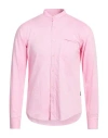 At.p.co At. P.co Man Shirt Pink Size 15 ½ Cotton In Pink