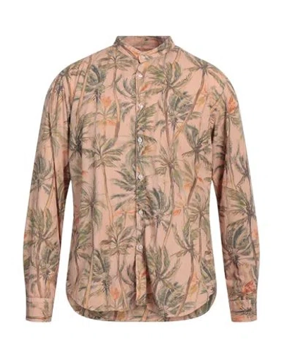 At.p.co At. P.co Man Shirt Sand Size 17 Cotton In Beige