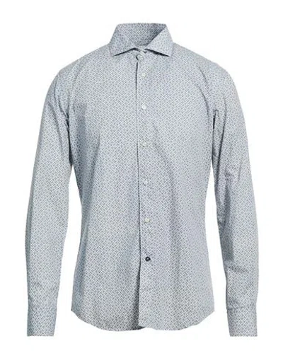 At.p.co At. P.co Man Shirt Sky Blue Size 15 ¾ Cotton In Gray