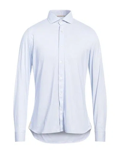At.p.co At. P.co Man Shirt Sky Blue Size 16 ½ Polyester, Elastane