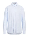 At.p.co At. P.co Man Shirt Sky Blue Size 17 ½ Cotton In Blue