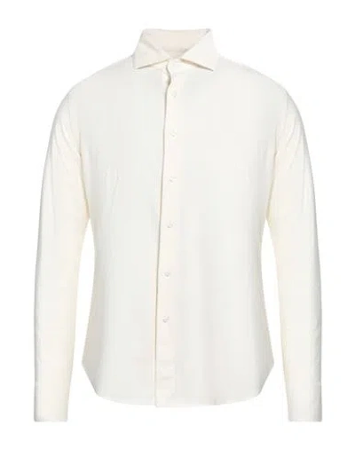 At.p.co At. P.co Man Shirt White Size 15 ½ Cotton, Elastane
