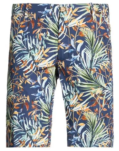 At.p.co At. P.co Man Shorts & Bermuda Shorts Blue Size 38 Cotton In Multi