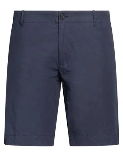 At.p.co At. P.co Man Shorts & Bermuda Shorts Navy Size 28 Cotton In Blue