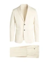 At.p.co At. P.co Man Suit Ivory Size 32 Cotton, Viscose, Elastane In White
