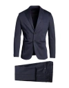 At.p.co At. P.co Man Suit Midnight Blue Size 48 Polyester, Viscose, Wool, Elastane In Blue