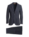 At.p.co At. P.co Man Suit Midnight Blue Size 38 Viscose, Polyester In Blue