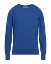At.p.co At. P.co Man Sweater Bright Blue Size Xl Cotton