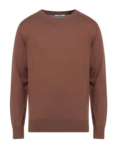 At.p.co At. P.co Man Sweater Brown Size Xxxl Cotton