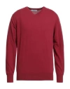 At.p.co At. P.co Man Sweater Burgundy Size L Cotton In Red