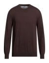 At.p.co At. P.co Man Sweater Dark Brown Size S Merino Wool