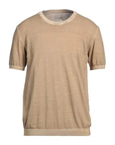 At.p.co At. P.co Man Sweater Khaki Size Xxl Cotton In Beige