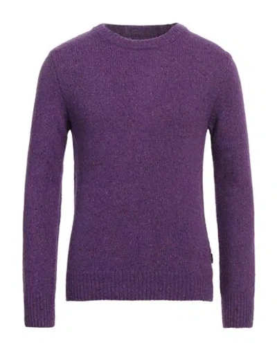 At.p.co At. P.co Man Sweater Mauve Size S Wool, Polyamide, Viscose In Purple