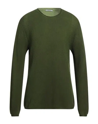At.p.co At. P.co Man Sweater Military Green Size L Cotton