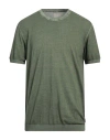 At.p.co At. P.co Man Sweater Military Green Size Xxl Cotton