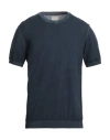 At.p.co At. P.co Man Sweater Navy Blue Size Xxl Cotton
