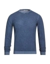 At.p.co At. P.co Man Sweater Slate Blue Size S Cotton In Multi