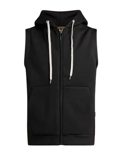 At.p.co At. P.co Man Sweatshirt Black Size L Polyester, Viscose, Elastane