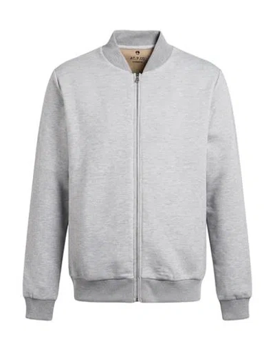 At.p.co At. P.co Man Sweatshirt Light Grey Size Xxxl Polyester, Viscose, Elastane