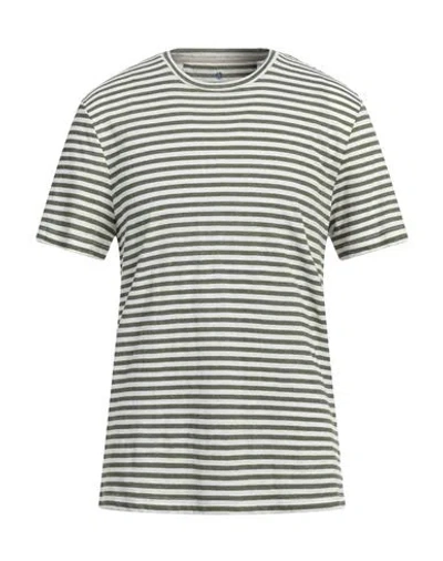 At.p.co At. P.co Man T-shirt Military Green Size Xxl Linen, Cotton