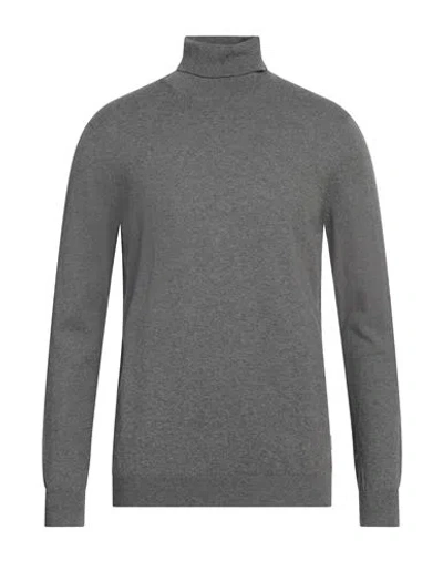 At.p.co At. P.co Man Turtleneck Grey Size L Cotton, Wool, Cashmere